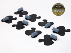 Pack de mancha de aceite con barril volcado (8 piezas) – Compatible con Thunder Road: Vendetta