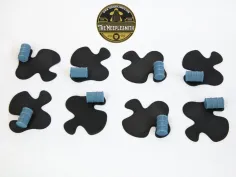 Pack de mancha de aceite con barril volcado (8 piezas) – Compatible con Thunder Road: Vendetta 2