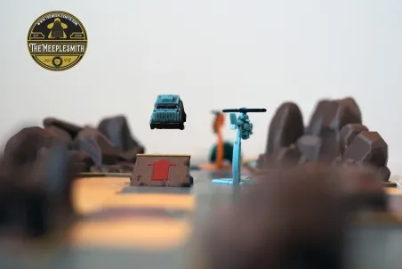 Terrain Obstacle Pack + Crashed Train Set – Compatible with Thunder Road: Vendetta