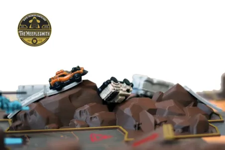 Terrain Obstacle Pack + Crashed Train Set – Compatible with Thunder Road: Vendetta