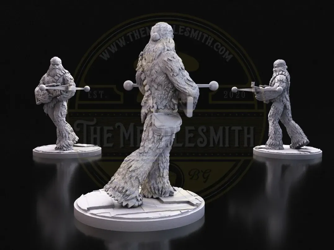 Grohrn – Miniatura inspirada en Chewbacca