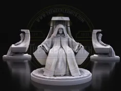 Darth Valek – Miniature inspired by Palpatine (throne version)