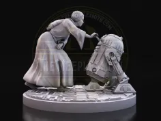 Hope Transmission – Miniatura inspirada en Leia y R2-D2