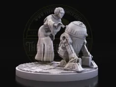 Hope Transmission – Miniatura inspirada en Leia y R2-D2 2