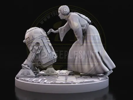 Hope Transmission – Miniatura inspirada en Leia y R2-D2